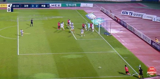 九游体育注册-韩K联半场：孟承雄传射，元基正破门，金泉尚武暂3-2FC首尔