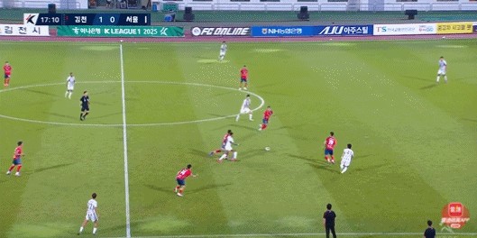 九游体育注册-韩K联半场：孟承雄传射，元基正破门，金泉尚武暂3-2FC首尔