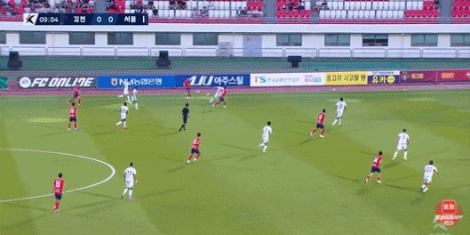 九游体育注册-韩K联半场：孟承雄传射，元基正破门，金泉尚武暂3-2FC首尔